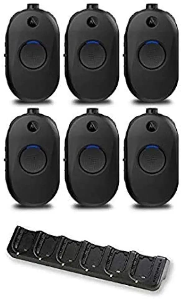 Motorola Solutions CLP1080e 6-Pack with Charger Two-Way Radio Analog Non-Display UHF 450-470MHz
