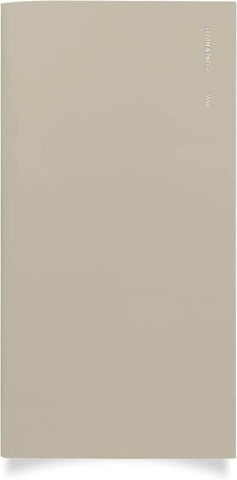 Cloth & Paper Travel Notebook | Task Planner – Ristretto | A5 Slim To-Do List Planner Notebook 4.3" x 8.3" | Productivity Planner for Tasks, Priorities, Lists and Daily Planning – Soft Touch Cover
