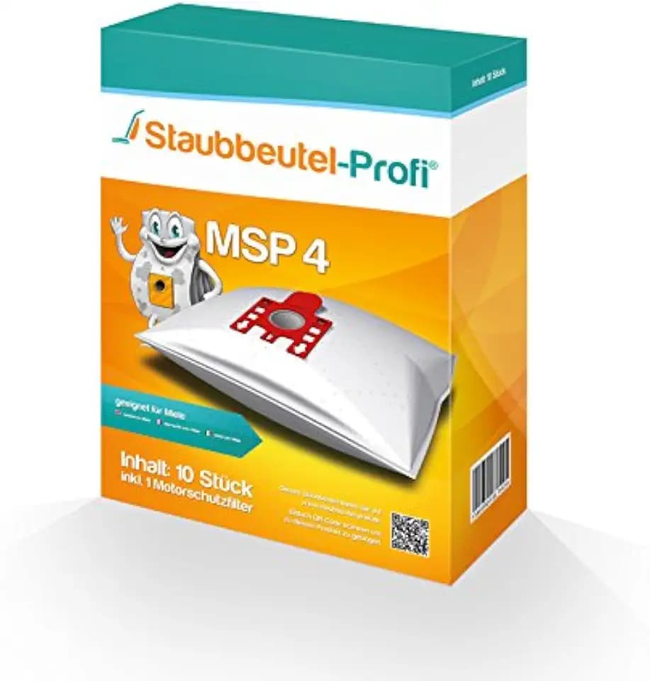 10 Staubsaugerbeutel MSP4 von Staubbeutel-Profi® kompatibel zu Swirl M40, Swirl M49 & Org. Miele Typ G/N GN