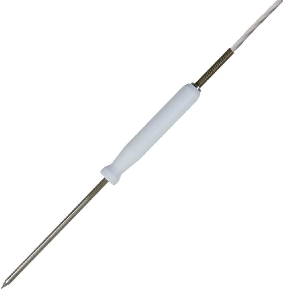 iOVEO 031ES01404 - PT100 - Einstechfühler mit Teflonhandgriff/Kerntemperaturfühler, lebensmittelecht, Teflonkabel, wasserdampfdicht, 4 Meter