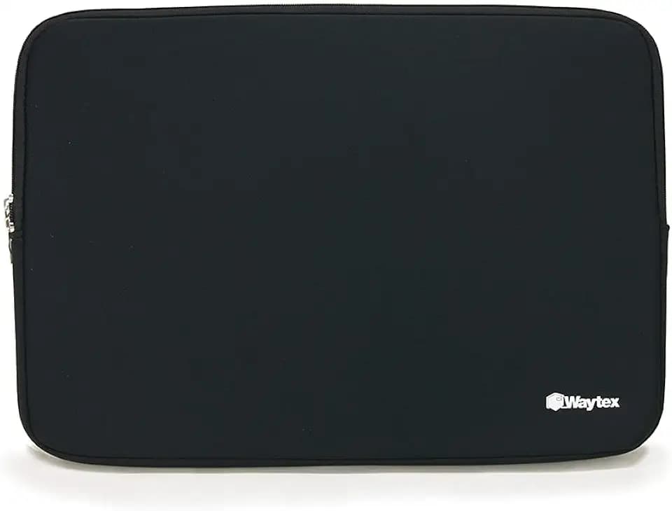 WAYTEX 71004 Schutzhülle für Laptop 17,3 Zoll, weiches Neopren, Schwarz