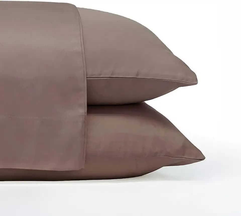 Cariloha - Comfy Twill Classic Pillowcase - Viscose - Standard - 2 Piece Set - Ivory, Standard/Queen, Beach Linen