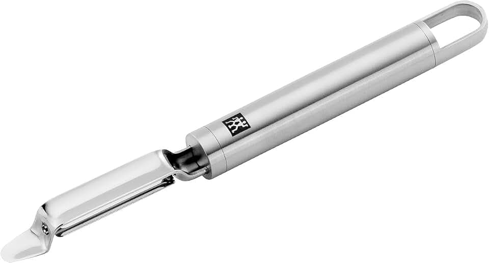 ZWILLING Pro Pendelschäler, Länge: 21 cm, Rostfreier Edelstahl, Ergonomisch geformter Griff, Silber