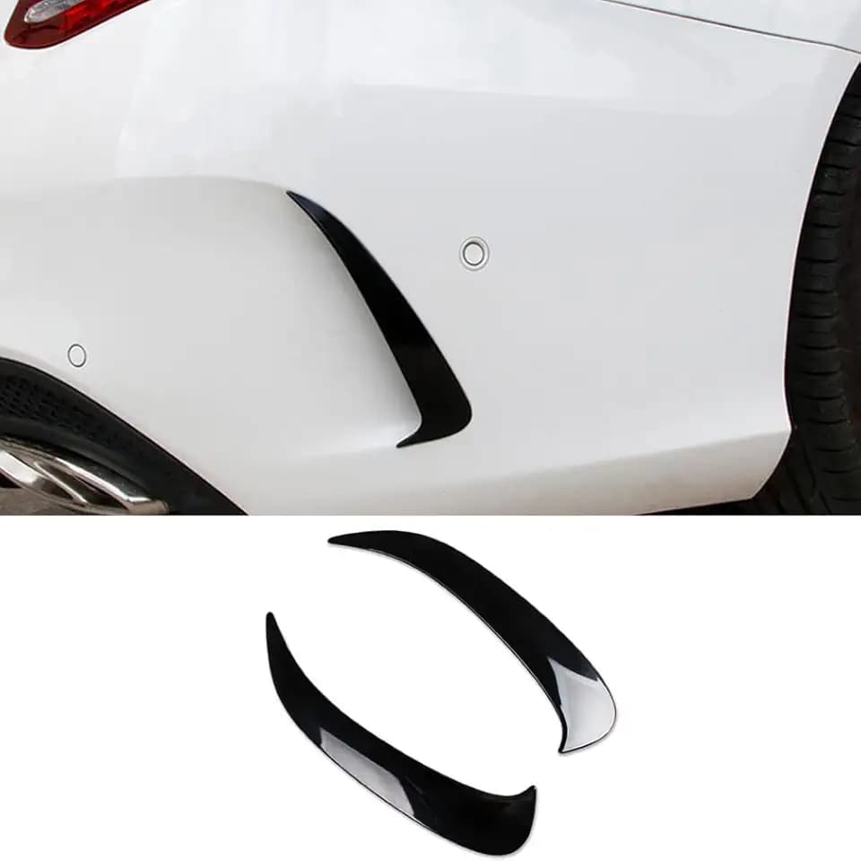 Beautost Fit for Mercedes-Benz 2022 2023 C-Class C200 C220d C300 AMG Rear Fender Vent Air Outlet Bezel Modling Cover Trim Black