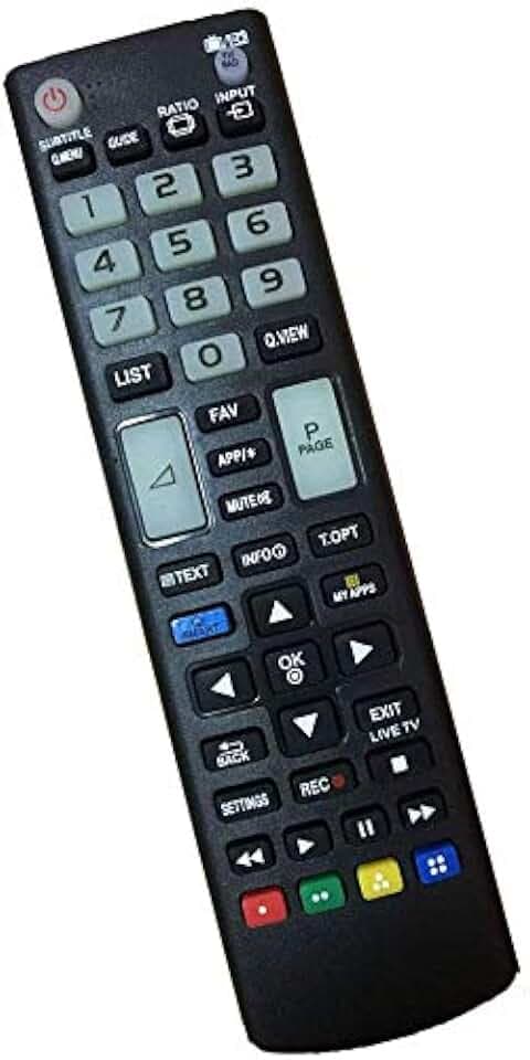 Neue Fernbedienung kompatibel Universal LG TV - geeignet für LG Smart TV/HDTV/LCD/LED AKB75095308 AKB74915324 AKB75375608 AKB69680403 AKB72915207 AKB73655802 - Mit Lernfunktion