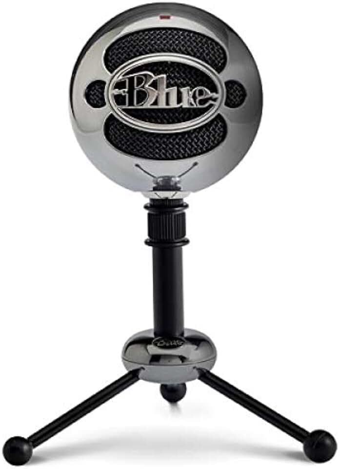 Blue Snowball USB-Mikrofon für Aufnahmen, Streaming, Podcasting, Gaming auf PC und Mac, Kondensatormikrofon mit Nieren- und Kugelcharakteristik und stilvollem Retro-Design (Grau)