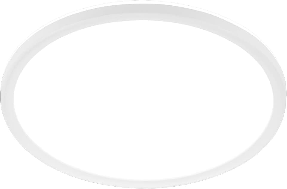 BRILONER - LED Deckenlampe mit indirektem Licht, flach, neutralweißes Licht, LED Lampe, Deckenleuchte, Wohnzimmerlampe, Küchenlampe, Deckenbeleuchtung, Flurlampe, 29,5 x 3 cm (DxH), Weiß