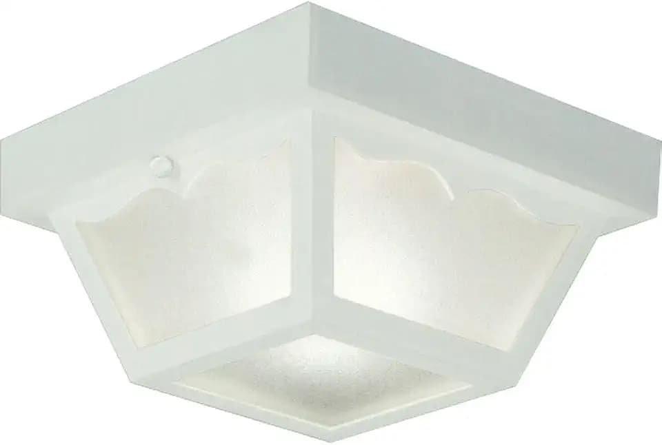 Progress Lighting 8.25" 1-Light Flush Mount Light, White
