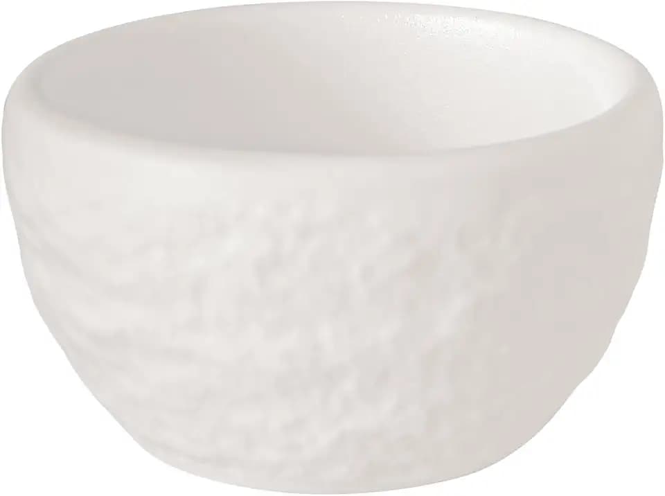 Villeroy & Boch - Manufacture Rock Blanc Eierbecher Weiß, Spülmaschinenfest, Matte Schieferoptik, Modernes Design, Als Shotglas/Schnapsglas Verwendbar, Premium Porzellan