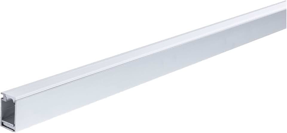Paulmann 78406 LumiTiles LED Strip Aufbauprofil Top mit Diffusor 1m Alu eloxiert, Satin Spritzwasserschutz Aluminium Badbeleuchtung