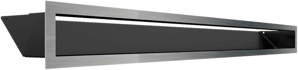 KRATKI Lüftungsgitter Warmluftgitter Luft 9 x 100 cm Kamingitter