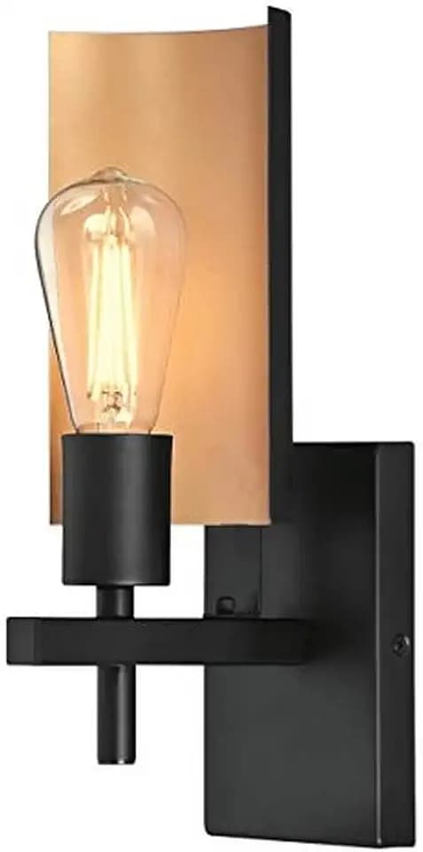 65759 Einflammige Wandleuchte Sirino von Westinghouse Lighting für den Innenbereich, Ausführung in Mattschwarz