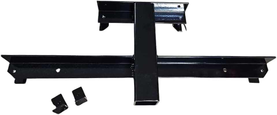 Evolution Golf Cart Hitch - D5 Ranger & D5 Maverick Receiver Kit - Heavy Duty Rear Hitch for Golf Cart Towing, Rear Seat or Trailer Use - High Strength Steel Build & Universal Fit | Black