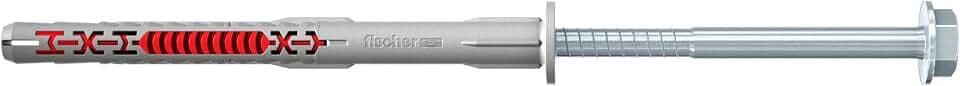 fischer DuoXpand 8 x 120 FUS, hochwertiger Universaldübel mit Sechskantschraube & angeformter U-Scheibe (50 Stk.), Dübel für starken Halt, ideal für poröse Baustoffe & randnahe Verankerungen