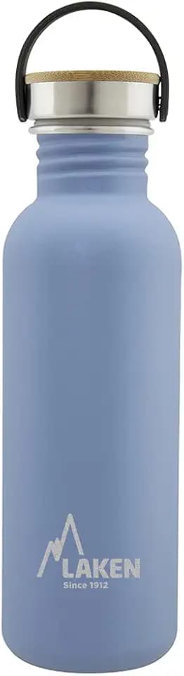 Laken Unisex – Erwachsene sehr robuste Edelstahlflasche 0,75 l blau, 0.75