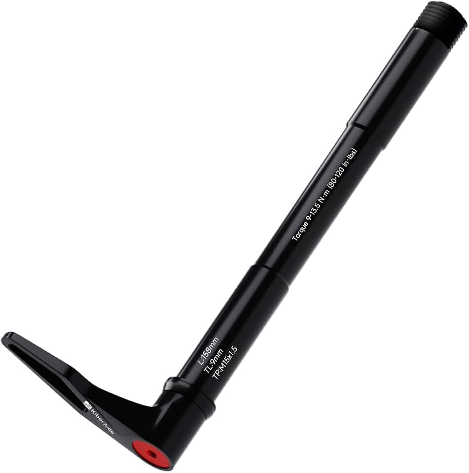 Quick Release Thru Axles for RockShox Fork, Aluminum Alloy Hubs Adapter Axle with Adjustable Revolve Handle (15mm x 100mm / 15mm x 110mm)