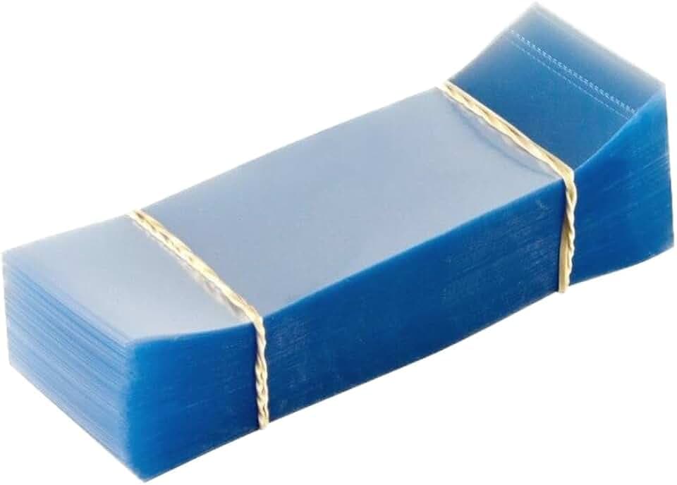 90 x 35 mm Flat Cut Perforated Shrink Bands (Fits approx. 53mm diameter Standard Caps) - Tamper Evident PVC Wrap Sleeves for Bottles and Jars - No Print (500)