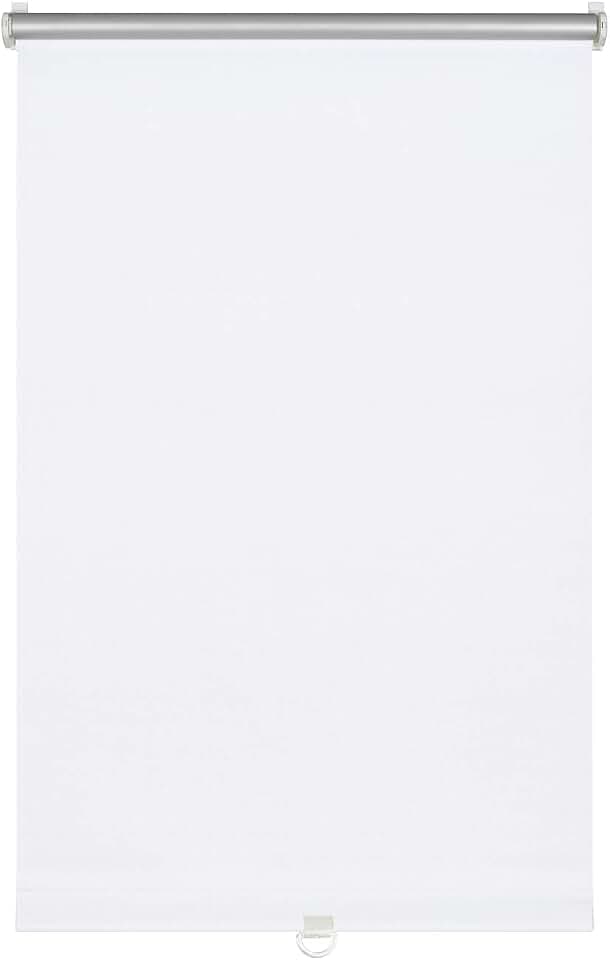 GARDINIA Soft-Rollo Thermo zum Klemmen, Höchste Lichtreflektion, Energiesparend, Lichtundurchlässig, Alle Montage-Teile inklusive, Weiß, 60 x 150 cm (BxH)