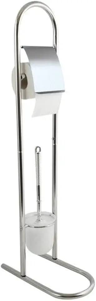 MSV 140383 Stand WC Garnitur WC Bürste Toilettenbürste Klobürste aus Edelstahl 16x30x83cm