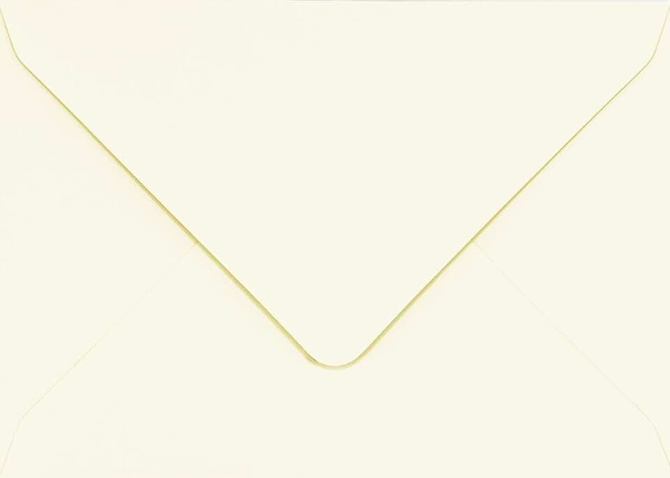 Briefumschläge für Grußkarten, Bastelarbeiten, Hochzeitseinladungen, Geschäftsschreibwaren, 100 g/m², gummiert, 5 x 7 - 133 x 184 mm, elfenbeinfarben, cremefarben, 20 Stück