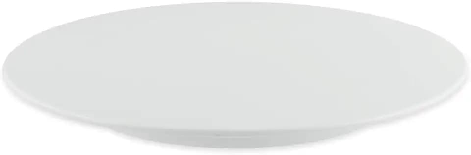 thermohauser Tortenplatte aus Melamin weiß, rund, Durchmesser 32,0x2,5 cm, mit feststehendem Fuß, Kunststoff
