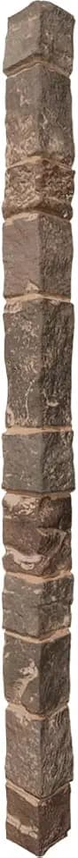 Universal Outside Corner for EverStone Faux Stone Siding Panels, 3"W x 3"D x 48"H, Breckenridge Color