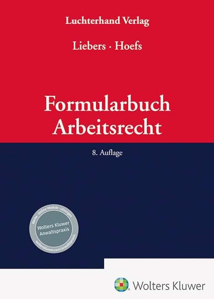 Formularbuch Arbeitsrecht