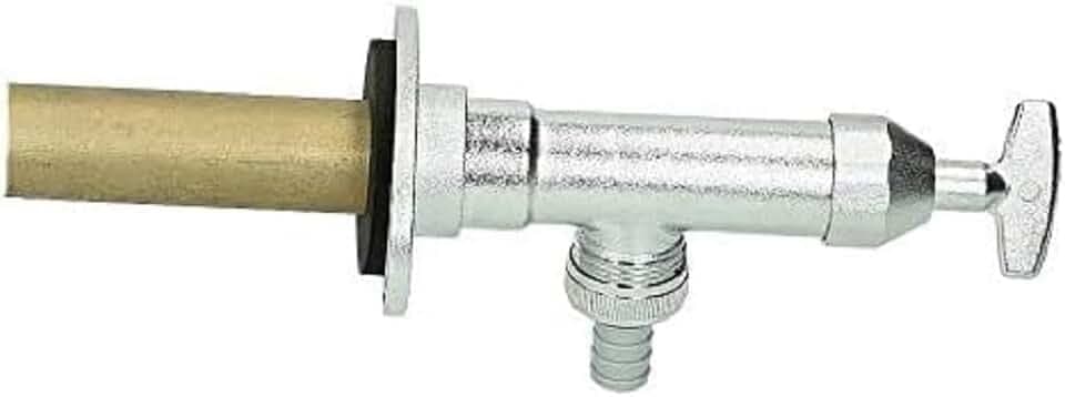 SCHELL 039970399 Frostsichere Außenwandarmatur , Außenarmatur POLAR II , Messing Armatur (Installationsbausatz) mit automatischer Zwangsbelüftung ohne Rohrbelüfter , DN15G 1,2AG,Ø 15mm, Mattchrom