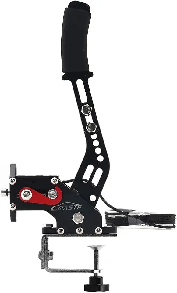 RASTP 64Bit PC USB Handbrake With Clamp for SIM Racing Games,Black