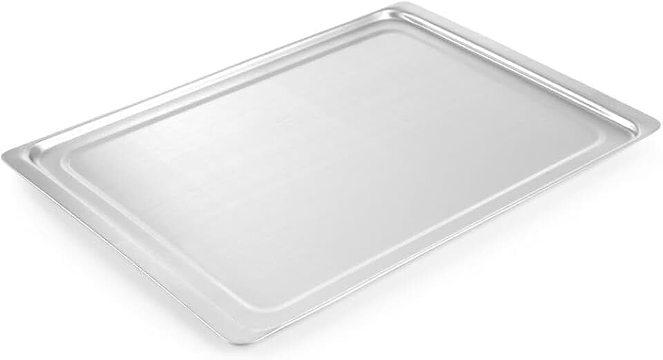HENDI Backblech, für HENDI Heißluftöfen H90 und H90S (227060, 227077), Blech, Ofenblech, Kuchenblech, 437x314x(H)8mm, Aluminium