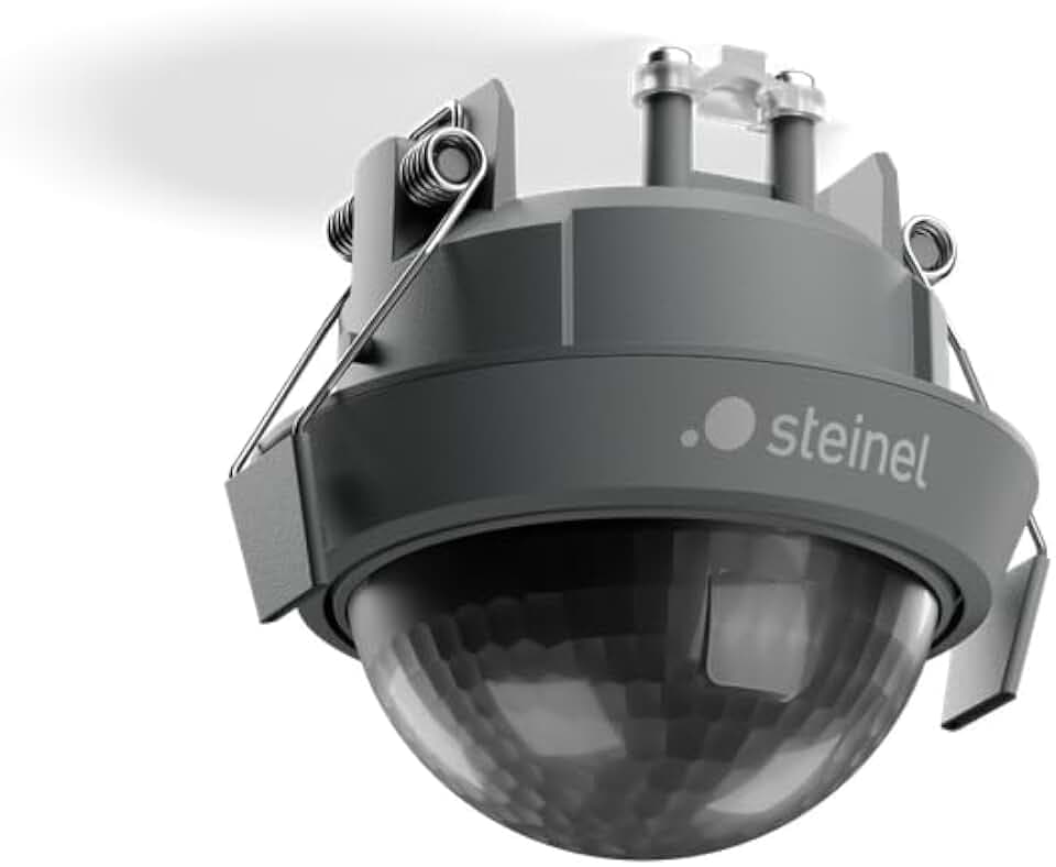 Steinel MD IR N360 Deckeneinbau Anthrazit – Decken-Bewegungsmelder mit 360° Erfassung | Präzise Sensorsteuerung & App-Integration