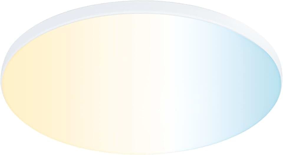 Paulmann 79956 LED Panel Einbaupanel Veluna VariFit Edge 160mm rund Tunable White Weißlichtsteuerung Weiß Kunststoff Deckenleuchte