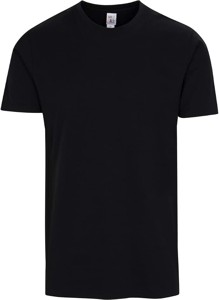 Have It Tall Men’s Slim-Fit Tall T-Shirt, Premium Cotton Blend, Extra langes T-Shirt für große Herren