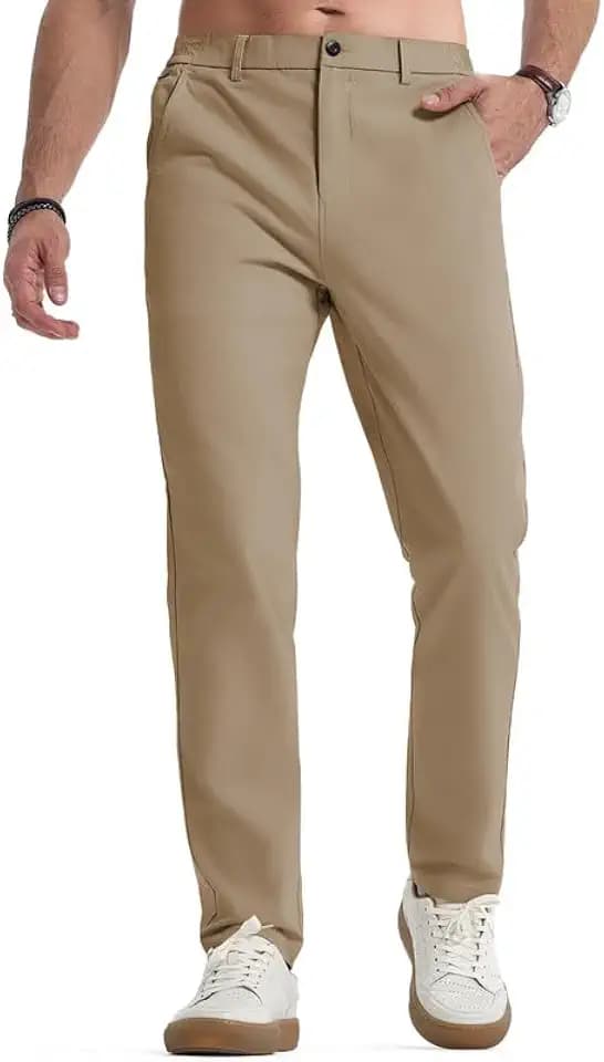Elegancity Herren Chinohose Stretch Freizeithose Regular Fit Stoffhose Anzughose Einfarbig 60% Baumwolle Passform Mit Bundgummi S-3XL