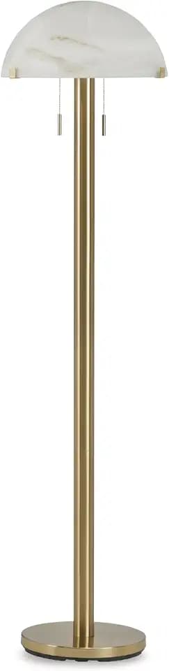 Signature Design by Ashley Tobbinsen Brass Floor Lamp for Living Room