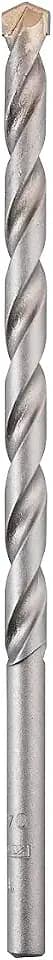 kwb Mauerdurchbruchbohrer Ø 14 mm, Länge 200 mm, mit robuster Hartmetall-Platte, spanlos geformter Bohrerspirale, kugelgestrahlter Oberfläche und Rundschaft, entspricht ISO 5468