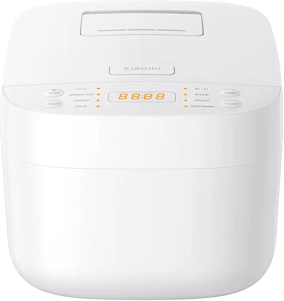 Xiaomi Smart Multifunctional Rice Cooker 3L, 8-in-1 Funktionen, Verbindung zu Mi Home App, 12 Stunden Warmhaltefunktion, 24 Stunden Zeitschaltung, Antihaft, Temperatursensoren, Leicht zu reinigen