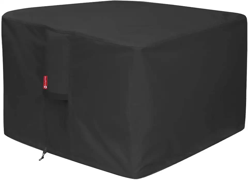 SheeChung Gas Fire Pit Cover Square 32"L x 32"W x 24"H,Waterproof 600D