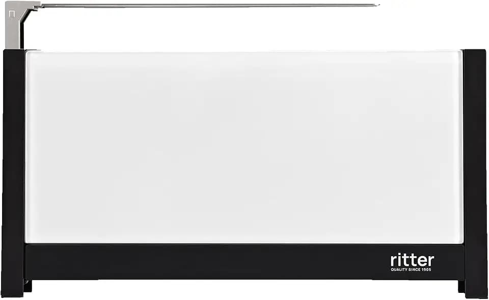 ritter volcano 5 Langschlitz-Toaster mit Brötchenaufsatz, extra schmal, Made in Germany, Weiß
