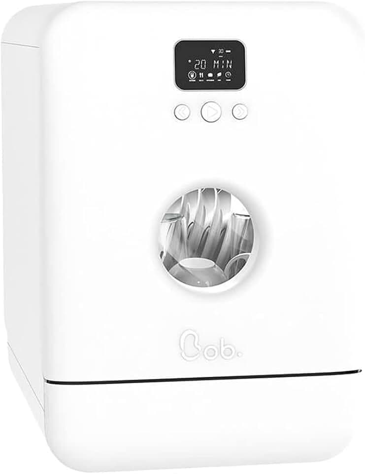 DAAN TECH Bob 2 couverts Aufsatz-Geschirrspüler, Weiss