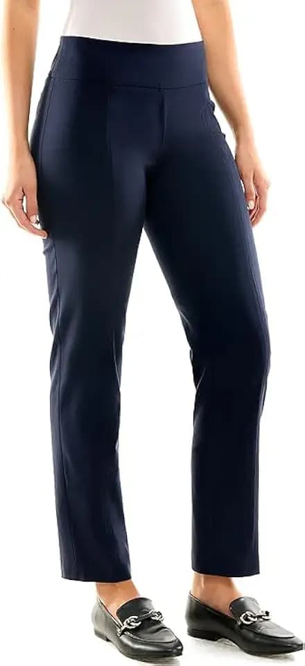 Zac & Rachel Women's Pull On Slim Leg Pant, Navy Blazer, 8S