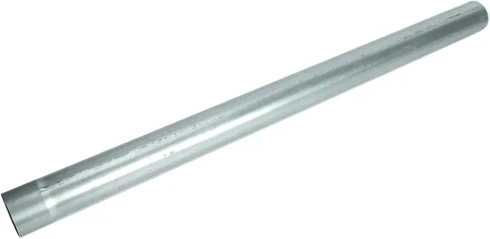 Silver Galvanized Straight Exhaust Pipe Tubing Steel Straight Tube Piping 4FT Long 3 Inch OD 48 inch Tailpipe Exhaust Pipe Exhaust System