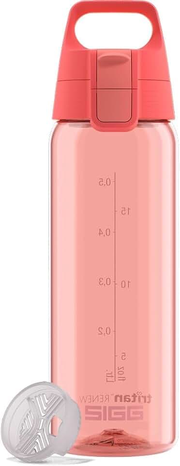 Sigg - Tritan Trinkflasche - Total Color ONE Watermelon - Für Kohlensäurehaltige Getränke Geeignet - Spülmaschinenfest - Auslaufsicher - Leicht - BPA-frei - Rosa - 0.6L