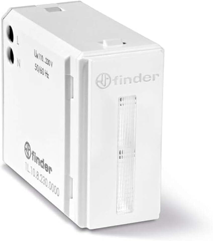 Finder 1L1082300000 1L LED-Lampe, Fruchtfleisch, Weiß, Montage in Schachteln, Standard, AC, 50/60Hz, 110/230 V