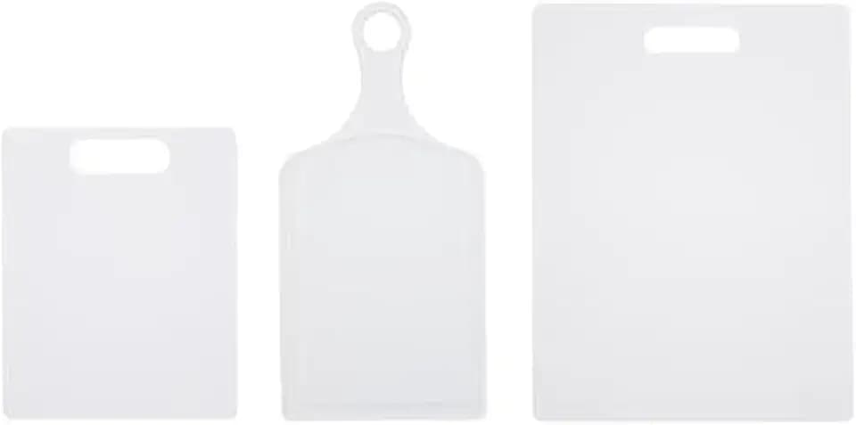 Farberware Reversible Plastic Cutting Board Set, 3-Piece