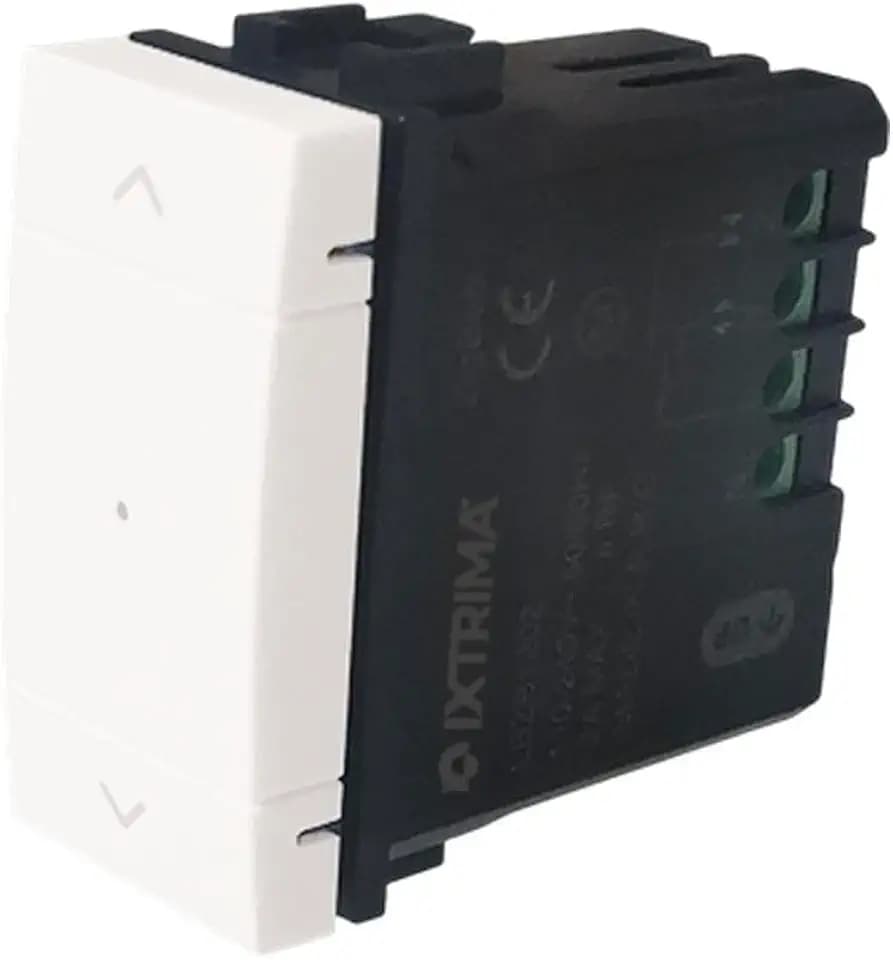 Schalter für Rollläden Zigbee/Tuya verbunden Smart Wifi Modul kompatibel mit Halterungen Bticino Living weiß