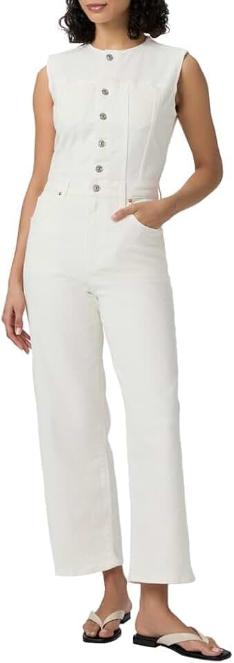 PAIGE Women's Cirie Ankle Denim Jumpsuit