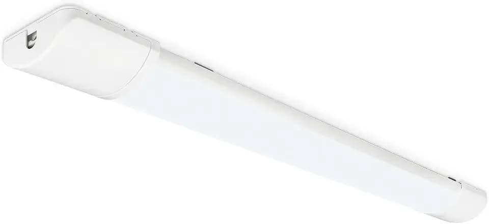 BRILONER - LED Leiste mit tageslichtweißem Licht, erweiterbar, Unterbauleuchte, Unterbauleuchte Küche LED, Werkstattlampe, Schrankbeleuchtung, Arbeitsleuchte, 61,5 x 7 x 2,5 cm, Weiß