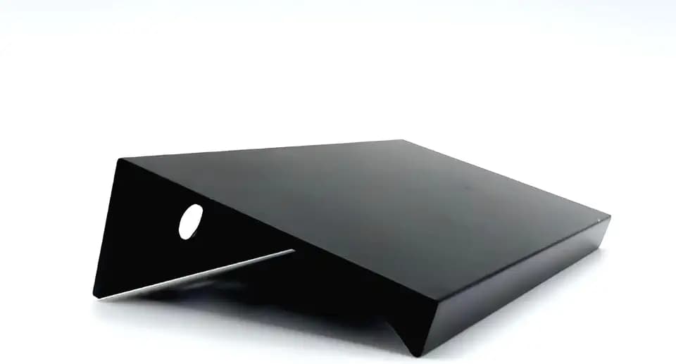 3 Inch Tab Pulls for Cabinets (10 Pack) – Matte Black Finger Edge Pulls, Aluminum Kitchen Drawer Handles with Screws – Modern Cabinet Hardware for Kitchen, Bathroom, Furniture