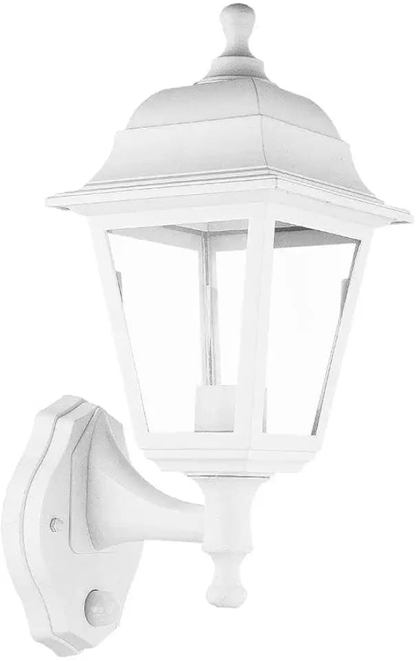 Außenwandleuchte, Basilikum, 1 Anschluss E27, weiß, IP44, Material Polycarbonat, Maße 35 x 15 x 19 cm